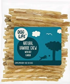 James And Steel Rawhide Twists 100 Pack 5" 9/10mm