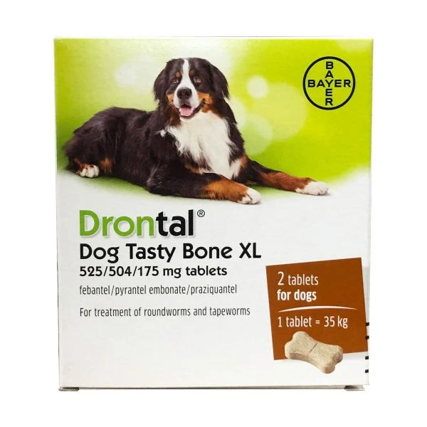 Drontal Plus XL For Dogs 2 Pack 2 Drontal Plus XL For Dogs 2 Pack