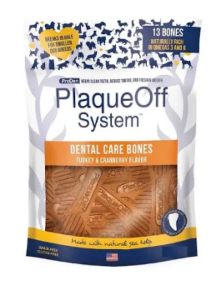 ProDen PlaqueOff Dental Bones Turkey / Cranberry 485g 3 ProDen PlaqueOff Dental Bones Turkey / Cranberry 485g