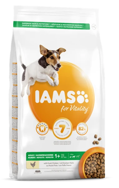 Iams Dog - Adult Small Medium Breed With Fresh Chicken 12kg 3 Iams Dog - Adult Small Medium Breed With Fresh Chicken 12kg