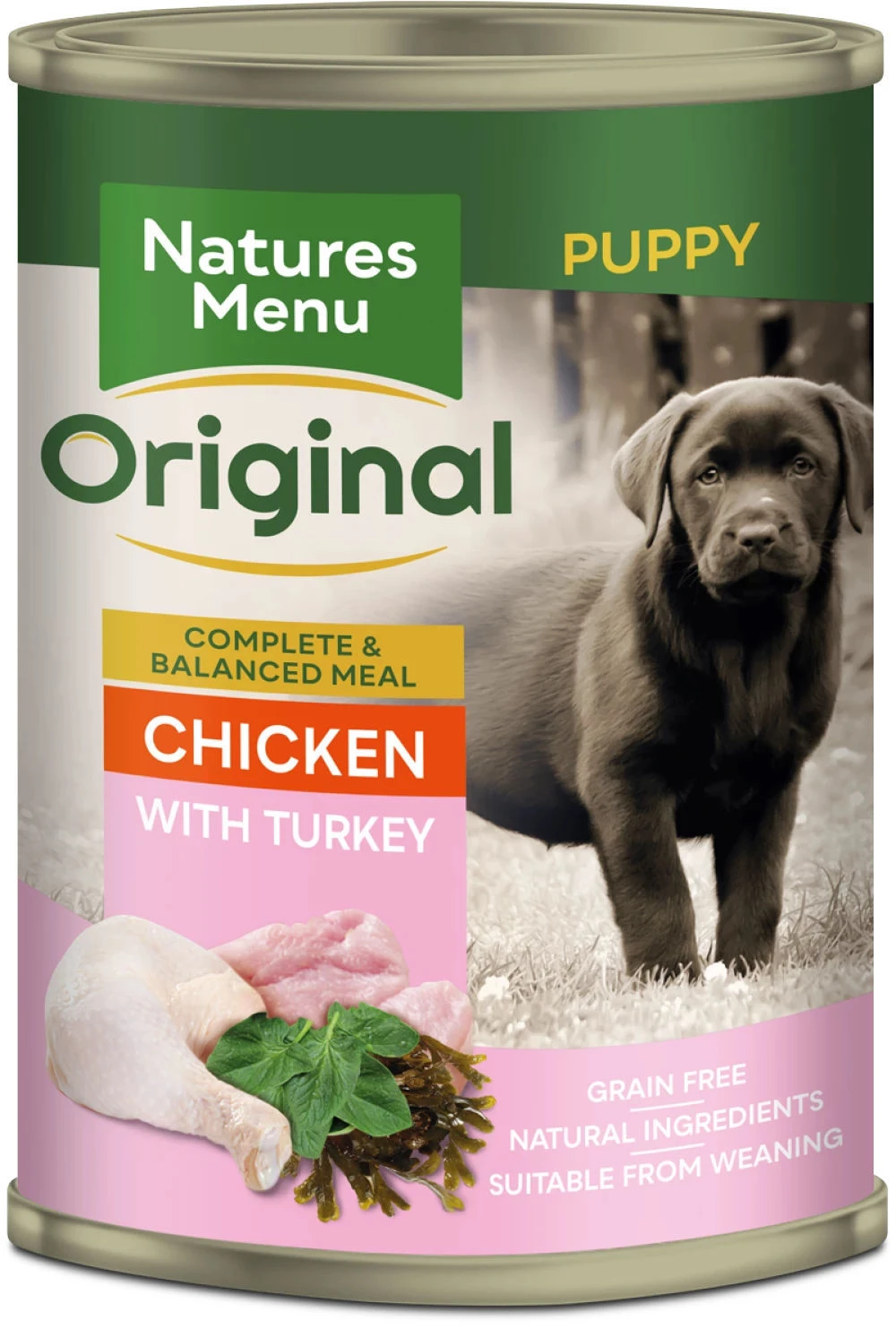 Natures Menu Dog - Original Puppy Cans Junior Chicken & Turkey 12x400g 3 Natures Menu Dog - Original Puppy Cans Junior Chicken & Turkey 12x400g