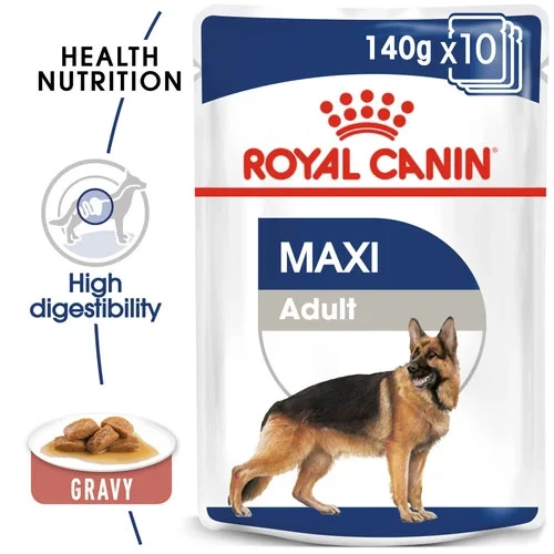 Royal Canin Dog - Pouch Box Maxi Adult 10x140g 4 Royal Canin Dog - Pouch Box Maxi Adult 10x140g - Image 2