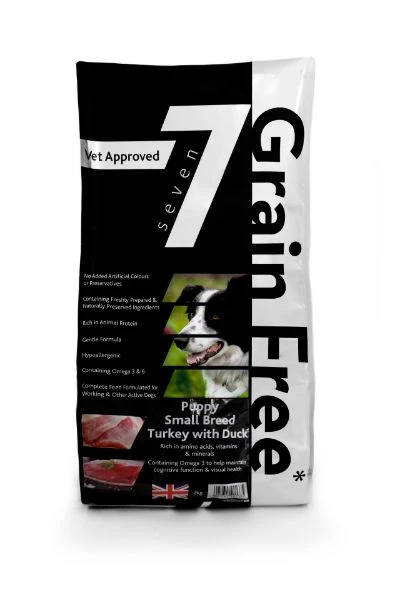Seven Puppy - Small Breed Turkey With Duck Grain Free 2kg 3 Seven Puppy - Small Breed Turkey With Duck Grain Free 2kg