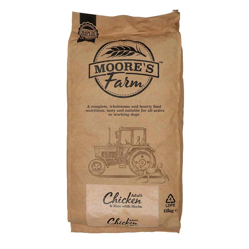 Moore's Farm Adult Chicken & Rice With Herbs 12kg 3 Moore's Farm Adult Chicken & Rice With Herbs 12kg