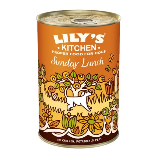 Lily's Kitchen Dog Tin Sunday Lunch 6x400g 3 Lily's Kitchen Dog Tin Sunday Lunch 6x400g