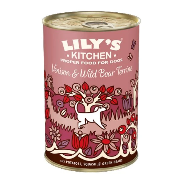 Lily's Kitchen Dog Tin Venison & Wild Boar Terrine 6x400g 3 Lily's Kitchen Dog Tin Venison & Wild Boar Terrine 6x400g